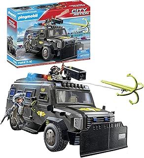 Playmobil 71144 City Action Tactical Police All-Terrain Vehicle, modern special forces off-road vehicle with light and sound, fun imaginative role-play, playset suitable for children ages 5+