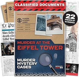 Exciting Murder Mystery Game - Unsolved Murder Case File with Detective Game Elements - Engaging Crime Solving Game for Adults - Date Night, Mystery, Escape Room Fun