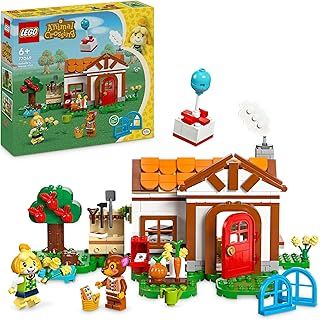 LEGO Animal Crossing Isabelle’s House Visit, Creative Building Toy for 6 Plus Year Old Kids, Girls & Boys, Includes 2 Minifigures from the Video Game Series Including Fauna, Birthday Gift Idea 77049