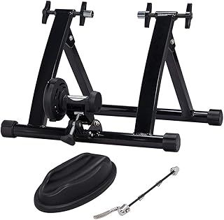 Yaheetech Turbo Trainer Magnetic Bike Trainer Indoor Exercise Bike Trainer Stand Magnetic Resistance Bicycle Training Stand for Mountain & Road Bikes 26'' to 28'' and 700C wheels