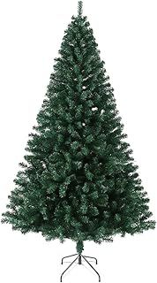 4FT Realistic Artificial Christmas Tree 250 PVC Tips Pine Branches Metal Stand Easy Assembly Bushy Premium Fir Christmas Tree 4FT 120cm Green Small Xmas Tree Indoor Outdoor Holiday Decorations