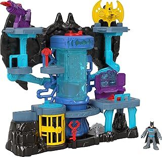 Fisher-Price Imaginext DC Super Friends Batman Toy Bat-Tech Batcave Playset with Lights & Sounds for Pretend Play Kids Ages 3+ Years, HGN70