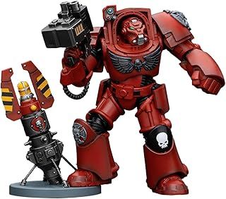 HiPlay JOYTOY Warhammer 40K Series, Blood Angels Terminator Squad: Terminator with Storm Bolter, 1/18 Scale Collectible Action Figure JT5871