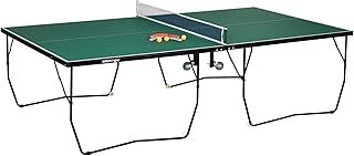 SPORTNOW 9FT Folding Ping Pong Table, Portable Full-Size with 8 Wheels, 2 Bats, 3 Balls, Quick Set-Up Indoor Game Table