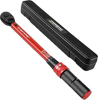 ATsafepro Torque Wrench 3/8 Inch, Dual-Direction Adjustable Bike Torque Wrench 10-120 Nm, Accuracy ± 3% Drive Click Torque Wrench for Car, Motorcycle, Bicycle Maintenance, AT115B120-120NM