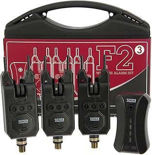 Fishing Bite Alarm Set 3pc With Wireless Receiver Tone Volume & Sensitive Carp