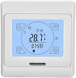 Touch Screen Digital Programmable Electric Underfloor Heating Thermostat with Air and Floor Sensor