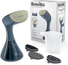 Breville EliteTEMP Advanced Handheld Garment Steamer | Horizontal & Vertical Clothes Steamer for Home & Travel | 2100W | Fast Heat Up | Blue & Gold | VIN448