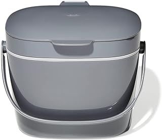 OXO Good Grips Easy Clean Compost Bin Charcoal 6.62 Litre