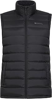 Mountain Warehouse Seasons Mens Padded Gilet - Water Resistant Gilet, Body Warmer, Lightweight Jacket, Easy to Store Coat - For Spring Summer Travelling, Walking