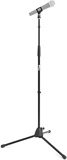 MCA21-BK Straight Microphone Stand with Tripod Base - Adjustable Mic Stand - Black