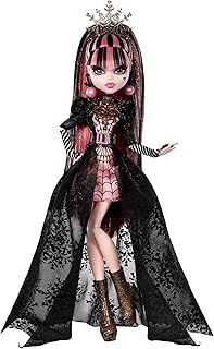 Monster High Draculaura Doll, Special Howliday Edition, Pink and Black Gown, High Fashion, Holiday Collection, Gifts for Girls and Boys