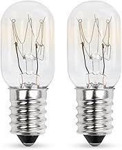 15W E14 Screw Salt Lamp Bulbs 230V, T20 Fridge Light Bulbs 2700K Warm White SES Machine Bulbs, Pygmy Bulb 15W Mini Wax Warmer Light Bulb Dimmable - 2Pack