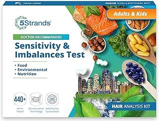 5Strands Food Intolerance, Environmental Sensitivity & Nutritional Imbalance Test, 1052 Items Tested, Gut Health & Nutrition Absorption Testing for Adults & Kids, Results in 4 Days