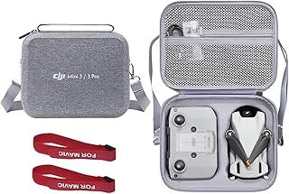 LINGHUANG Mini 3 Travel Case,Carrying Case with Propeller Holder Strap for DJI Mini 3/3 Pro Drone RC-N1 Remote Controller Accessories