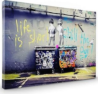 Banksy Canvas Wall Art | Banksy Wall Art | Wall Décor | Canvas Prints | Abstract Wall Art | Banksy Print | Framed Pictures and Prints | Banksy Life is Short Chill The Duck Out