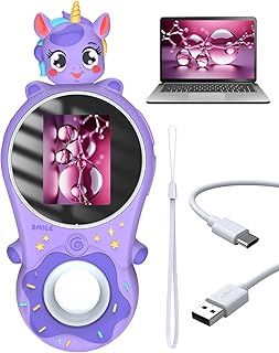 2MP Educational Microscope for Kids, 500X Students Handheld Digital Microscope Magnifier, 2.0" Rechargeable Science Experiment Microscope, Mini Portable Pocket Scope for Home School Kids Adult