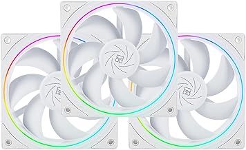 Thermalright TL-S12 CPU Fan, 120mm Case Cooler Fan, 4pin PWM Connector Silent Computer Cooling with S-FDB Bearing Included, up to 1500RPM Speed PC Cooling (3-Pack)