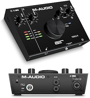 M-Audio AIR 192x4 USB C Audio Interface for Recording, Podcasting, Streaming with Studio Quality Sound, 1 XLR in and Music Production Software