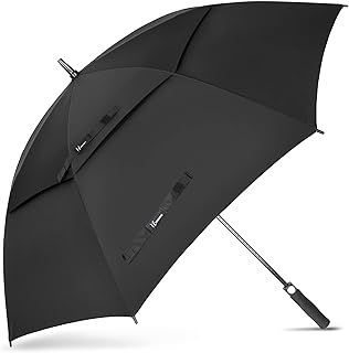 NINEMAX Large Golf Umbrella Windproof Strong 54/62/68 Inch,Extra Big Golf Umbrellas Automatic Open Double Canopy for Gents Women