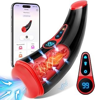 Automatic Sucking Male Masturbator Cup Sex Toys for Men, 9 Suction & Vibrating & Heating & LCD Display Mens Sex Toy for Penis Stimulation Electric Sex Toys4mens UK Vibrator Stroker Adult Toys