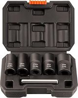 THINKWORK Twist Socket Set, 6 Pieces Stripped Lug Nut Removal Extractor Tool for Removing Damaged, Frozen, Rusted, Rounded-Off Bolts, Nuts & Screws, TH-6070
