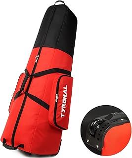 TYRONAL Golf Travel Bag - Padded Golf Club Travel Bag with Wheels,600D Polyester Oxford Wear-Resistant Golf Travel Case for Airlines, Lockable Zipper Universal Size.