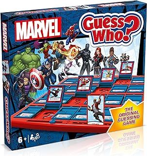 Winning Moves Marvel Guess Who? Board Game, The Avengers, Guardians of the Galaxy and Wakanda forces are included from Hulk, Iron Man, Black Widow, Black Panther, Rocket, great gift for ages 6 plus