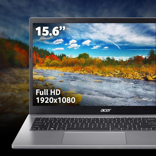 acer Aspire 3 A315-59 Laptop - Intel Core i7-1255U, 16GB, 512GB SSD, Integrated Graphics, 15.6" Full HD, Windows 11, Silver