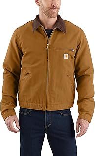 Carhartt Men's Relaxed Fit Duck Blanket Lined Detroit Jacket