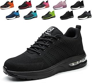 Lightweight Safety Shoes Men Women Steel Toe Trainers Work Shoes Breathable Non Slip Industrial Work Boots