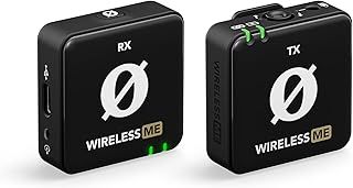 RØDE Wireless ME Ultra-compact Wireless Microphone System with Built-in Microphones, GainAssist Technology and 100m Range for Filmmaking, Interviews and Content Creation