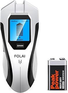 Stud Finder Wall Scanner - 5 in 1 Stud Detector with LCD Display for Wood AC Wire Metal Stud Cable Joist Detection Detector Beam Detector Wall Detector Sensor Center Finding（Blue）