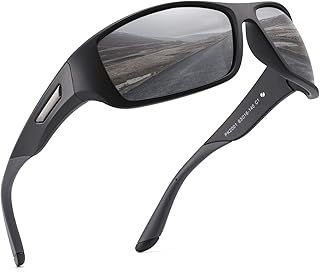 PUKCLAR Polarised Sports Sunglasses for Men Women Cycling Glasses UV400 Protection Sun Glasses For Running Driving Fishing Travel