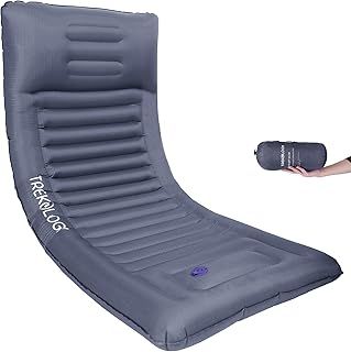 TREKOLOGY UL140 Inflatable Sleeping Pad with Built-in Foot Pump – Lightweight Camping Mat, Self-Inflating Sleeping Mattress for Hiking, Backpacking & Travel