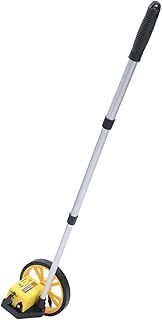 Mechanical Distance Measuring Wheel 9999.9m with Aluminum Alloy Telescopic Handle, 159mm Diameter Trundle Wheel and Storage Bag, for Road Land Surveyors 311189