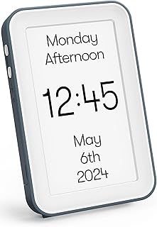 Relish Day Connect (NEW 2024) – Dementia Clock, HD Large Screen Digital Calendar Clock for Seniors and People with Memory Loss with Large Number, Day, Date and Time