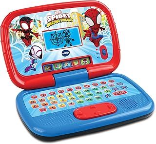 VTech Spidey and His Amazing Friends: Spidey Learning Laptop, Interactive Educational Toy for Kids, Learn Letters, Words & Counting, Gift for Spiderman Fans Age 3, 4, 5, 6 Years, English Version