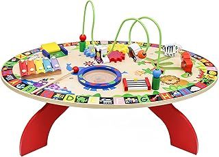 Baby Activity Table, Hand Drums Musical Learning Table for Toddlers, Early Development and Activity Music Sound Toys 1st Birthday Gifts for Babies 18 Months 1+ Year Old Boys Girls
