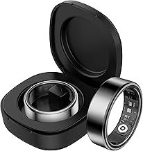 findtime Smart Fitness Tracker - Heart Rate & Sleep Monitor, Blood Oxygen & Pedometer, Step Counter - Health Smart Ring for Men & Women with Charging Case