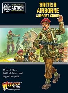 Warlord Games British Airborne Support Group - 28mm Scale Metal Miniatures for Bolt Action Highly Detailed World War 2 Miniatures for Table-top Wargaming