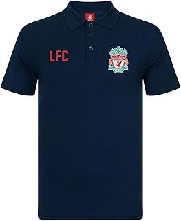 Liverpool FC Boys Polo Shirt Crest Kids Official Football Gift