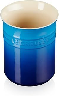 Le Creuset Stoneware Small Utensil Jar, 1 Litre, Azure Blue, 71501112200001