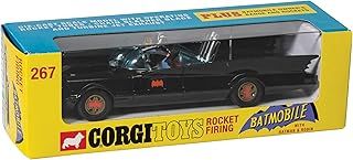 Corgi Diecast Model Cars - RT26701 Batmobile with Batman and Robin - Men & Women Souvenir Gifts from UK - Small Die Cast Toy Car Models for Boys, Gift for Motor Enthusiasts