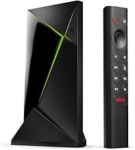 NVIDIA SHIELD Android TV Pro Streaming Media Player; 4K HDR Movies, Live Sports, Dolby Vision-Atmos, AI-Enhanced Upscaling, GeForce NOW Cloud Gaming, Google Assistant Built-In, Works with Alexa