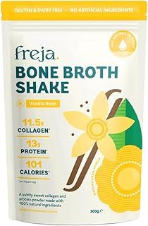 Bone Broth High Protein Shake | Vanilla | 100% Natural | Rich in Collagen, Protein & Amino Acids | Dairy & Gluten Free | 300g (12 Servings)