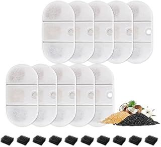 Cat Water Fountain Filter for Petlibro, 10 Pack Cat Fountain Replacement Filters for Petlibro Capsule 71oz/2.1L Ultra Quiet Pet Water Fountain Dog Water Dispenser