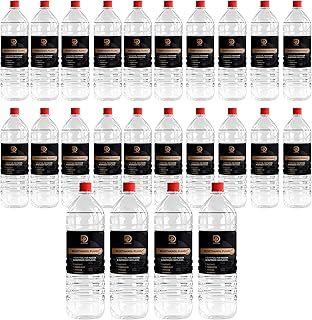 Premium Bioethanol Fuel, Bio Ethanol Liquid Fuel for Fires Pits, Fireplace High Purity Clean Burning, Indoor & Outdoor Liquid Fuel Liquid use in firepit, stoves, Table top burners(24 litre)