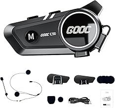 Motorcycle Helmet Speakers, Motorcycle helmet bluetooth Music Sharing Double Noise Cancellation Helmet Headphone Strong Bass/IP67 Waterproof Headphone Speakers Compatible All Helmets 1500mAh
