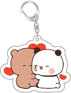 GAREGEAR Panda Bubu & Dudu Keychain - Kawaii Anime Cute Keychains